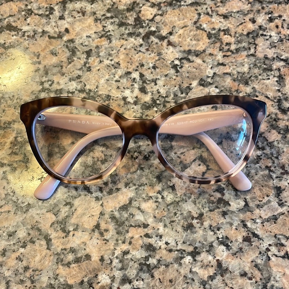 Prada round eye glass frames